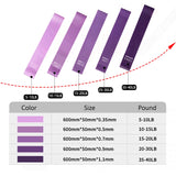5-Level Resistance Bands Set for Pilates Fitness Mini Exercise Bands Sport Extender Workout Equipment for Crossfit