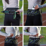 MAP BROTHER Waist Belt Bag Invisible Elastic Running Belt Multi-Function Fanny Pack Waterproof Close-Fitting Marathon Waist Bag