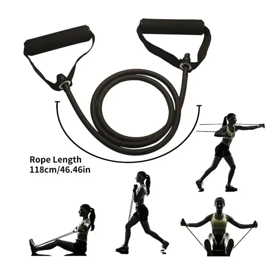 Resistance Bands with Handles – Home Gym Strength Training Set for Women & Men