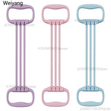 Six-Tube Yoga Resistance Band, Elastic Stretching Trainer for Shoulder Neck Opening, Home Gym Fitness Equipment for Men Women