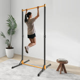 Portable Adjustable Pull Up Bar, Heavy Duty Pull Up Station with 400kg Load Capacity, Free Standing Pull Up Bar for Home Gym, Height Adjustable 160-215cm 11 Levels, Steel Construction, for Living Room Bedroom Balcony, Black Y