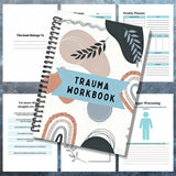 1PC Holistic Trauma Healing Workbook: Artistic Mental Health Journal for Trauma Survivors & Wellness Enthusiasts, Great for Mind
