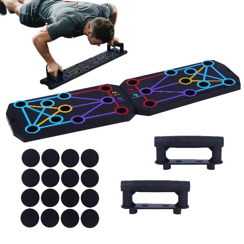 New 1Set Multifunctional Thicken Push Up Board Fitness Muscle Home Gym Push Up 20 Holes Push Up Stand.