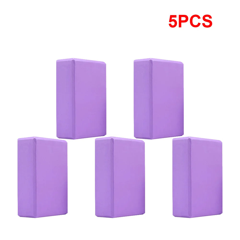1-5PCS EVA Yoga Building Blocks Cubes Reinforcement Mats Sports Pilates Bricks Exercise Home Exercise Fitness Blocks for Yoga