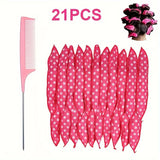 Flexible No Heat Hair Curlers: Night Sleep Foam Overnight Sleeping Hair Rollers for Women-DIY Sponge Hair Styling Rollers Tools