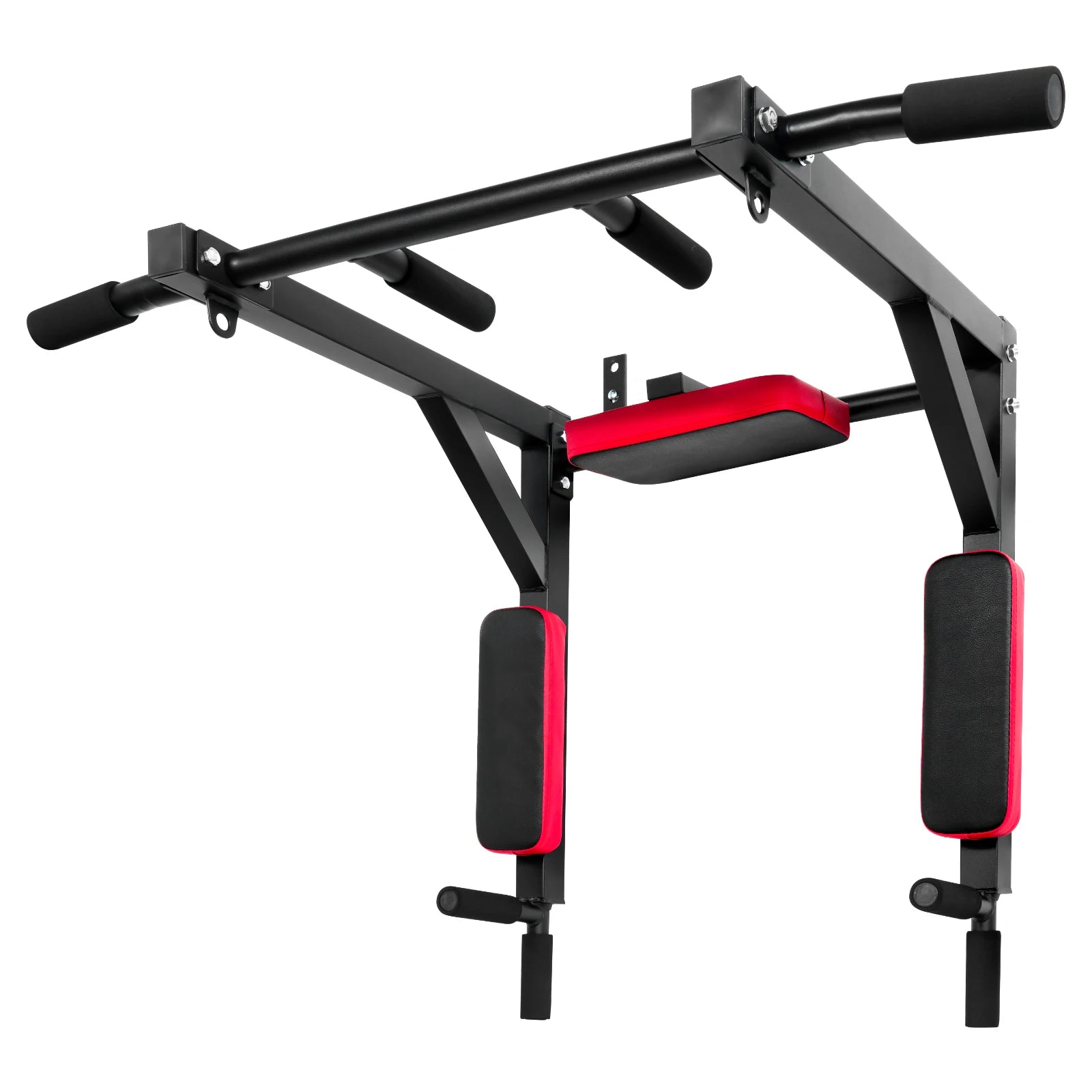Wall-Mounted Pull-up Bar Fitness Horizontal Bar Multifunctional Dip Station With Eyelets For Punching Bag Home Gym Accessories