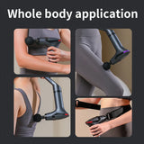 Hot Selling Multifunctional Muscle Relaxation Long-handle Massage Gun Remission Deep Tissue Percussion Body Electric Massage Gun