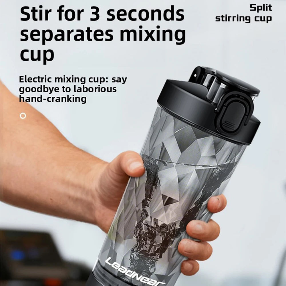Premium Electric Protein Shaker Bottle Portable Mixer Cup USB Rechargeable Shaker Cups for Protein Shakes Sports Fitness Cup New