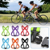 Cycling Reflective Strip Safety Vest Adjustable Highly Elastic Electric Scooter Reflective Vest For Running Jogging Fishing