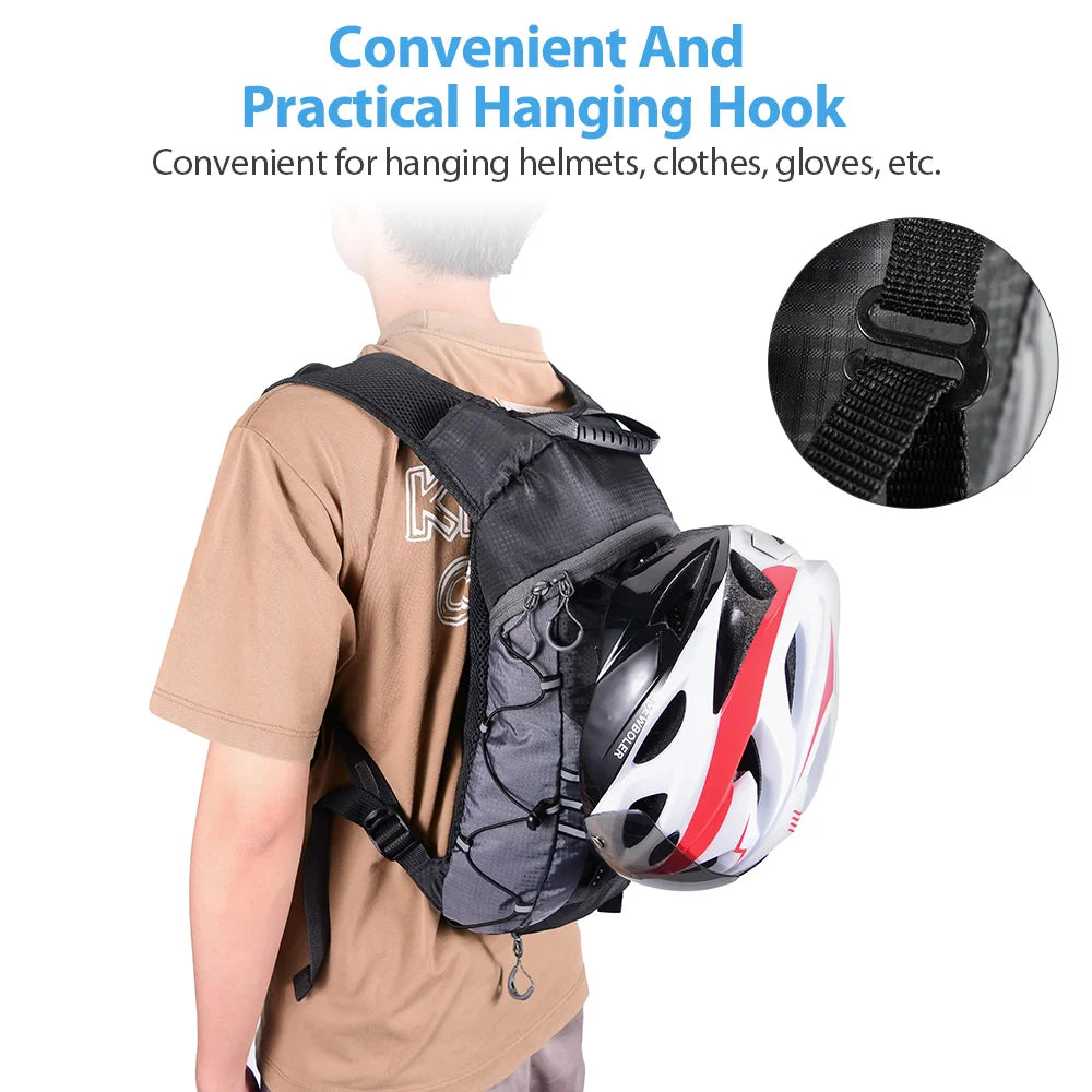Running Backpack Vest With Water Bottle Hydration Bag, Lightweight Bicycle Running, Jogging, Marathon Riding, Hiking Bag