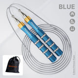 MOGOLD Professional Wear-resistant PVC Jump Rope – Non-slip Silicone Handles, Aluminum Alloy Shaft & High-speed Silent Bearings