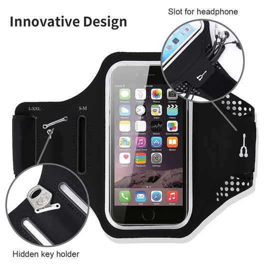 Running Armbands For Xiaomi iPhone 17 16 15 14 13 12 Pro Max Samsung Oppo Huawei Honor Outdoor Sports Arm Band Phone Pouch Bag