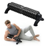 Foam Roller with Stand, 45cm Foam Roller Long Yoga Roller Foam Exercise Roller for Muscle Massage & Relaxation, Yoga Pilates