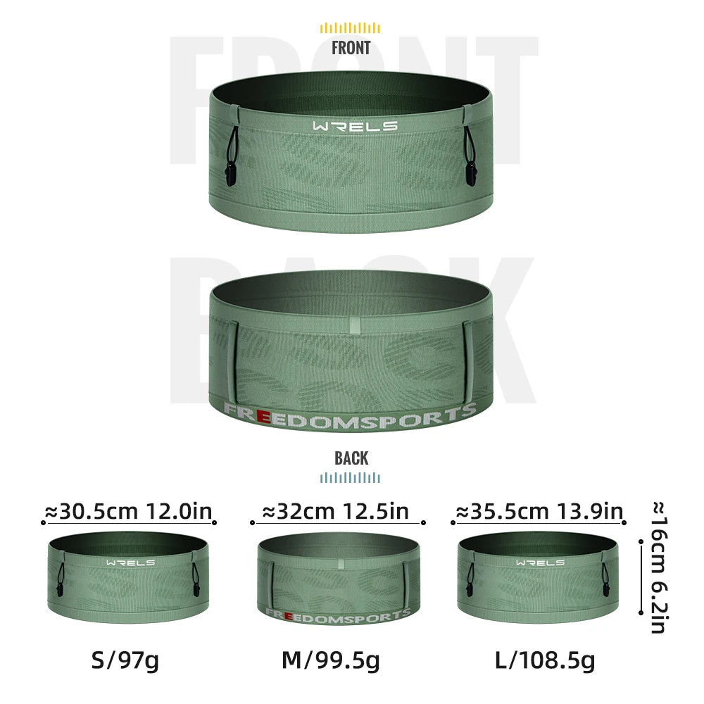 Running Waist Bag Breathable Waist Pack Invisible Lightweight Quick Dry Running Belt Fitness Gym Marathon Bib Number Fanny Pack
