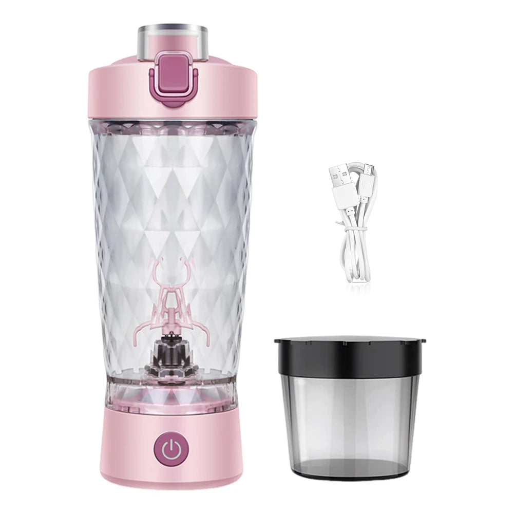 22oz/650ml Electric Shaker Bottle Portable Shaker Cups Water Drink Mixer Bottles for Protein Shakes and Meal Replacement Shakes