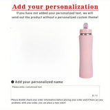 Personalized Insulated Stainless Steel Water Bottle with Straw, Engraved Fitness & Cycling Bottle, Perfect Gift for Men Women
