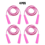 2/4/8/16Pcs Cotton Rubber Skipping Rope For Fitness Elementary School Cloth Braided Rope Fitness Student School Exercise
