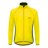 WOSAWE Men Windproof Waterproof Reflective Cycling Jacket MTB Bicycle Long Sleeve Windbreaker Sleeveless Vest Bike Coat Jersey
