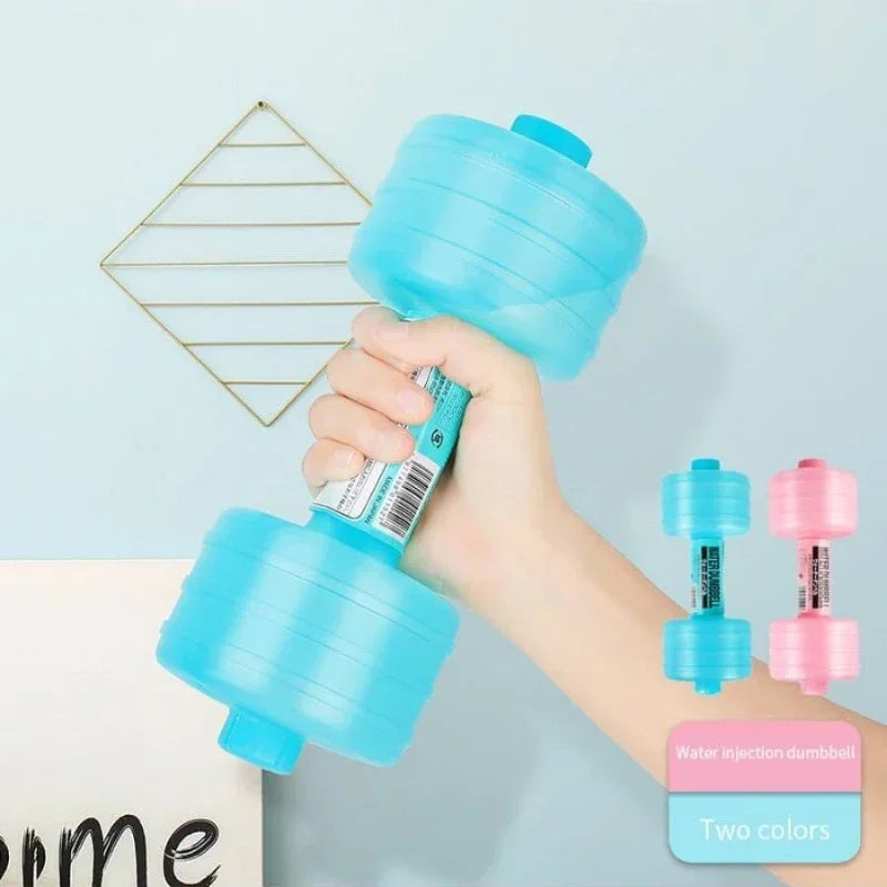 2pcs of 1000ml Dumbbell Adjustable Weight Gym Water Dumbbell Women's Weight Loss Exercise Equipment, Exercise Yoga Training