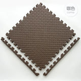 30*30cm Thicken Sports Gym Mat Protection EVA Leaf Grain Floor Mats Yoga Fitness Non-Slip Splicing Rugs Shock Room