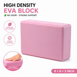 High-Density EVA Yoga Block 100% Odorless Foam Brick Slip-Resistant Firm Support Fitness Prop For Pilates & Deep Stretching