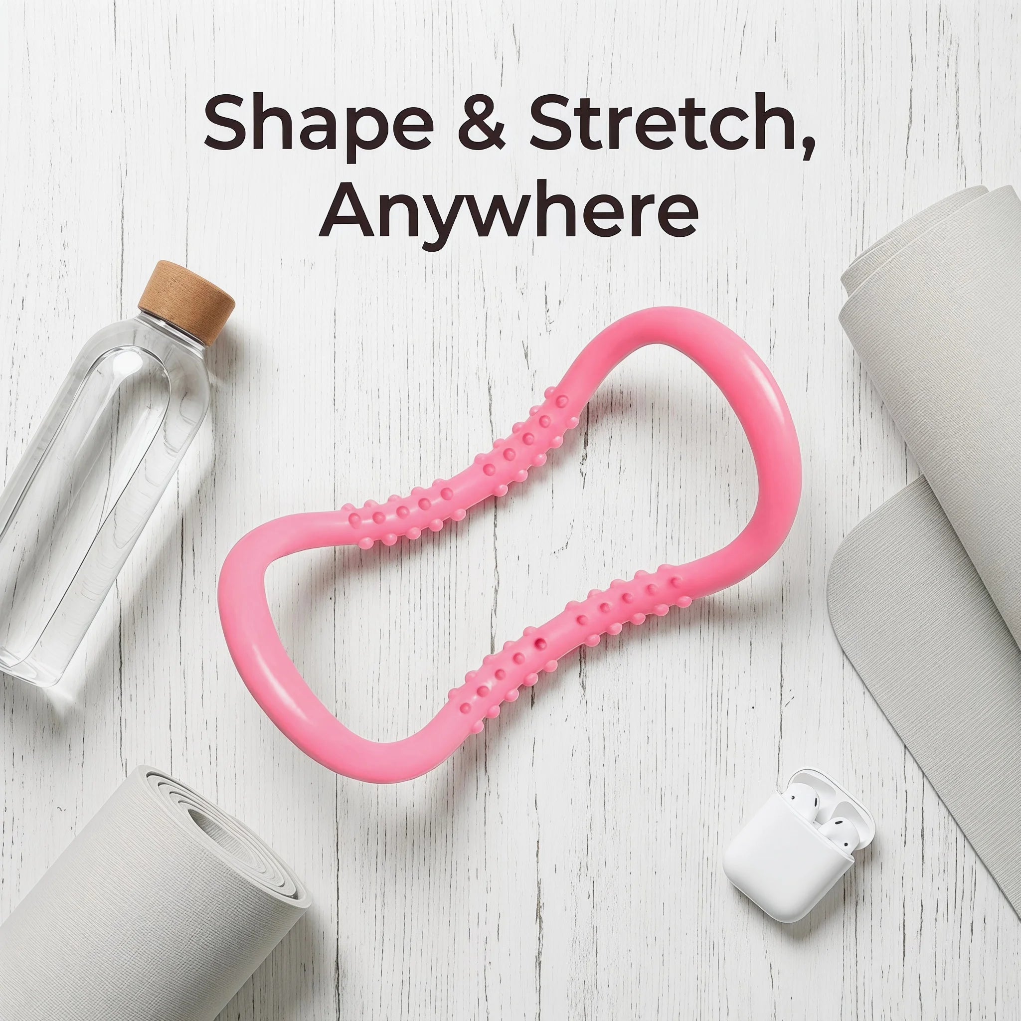 1pc Yoga Pilates Ring Magic Circle Back Stretch Fitness Ring Home Gym Body Shaping Yoga Exercise Tool