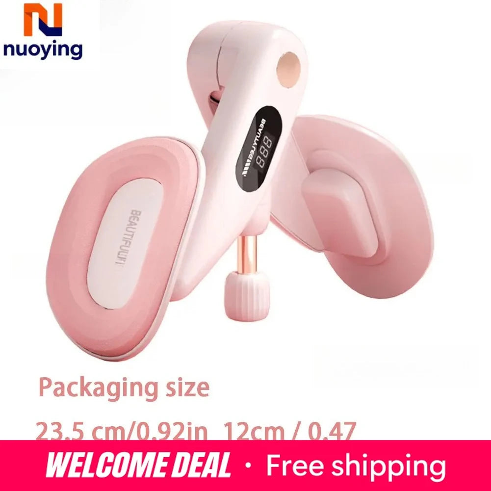 Thigh Master Pelvic Floor Trainer Adjustable Resistance with Counter Kegel Exercises Device Muscle Trainer for Women Home Gym