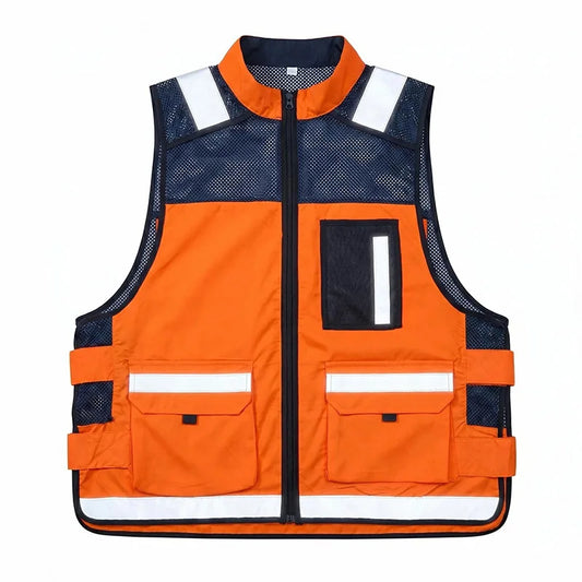 American Summer Commuter Tactical Outdoor Men's Tooling Function Sanitation Takeaway Patrol Reflective Drill First Aid Vest