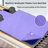 Machine Washable Pilates Core Mat Anti-Slip Mat for Large Equipment Yoga Studios, Sweatproof and Soft, Insulated Yoga Towel Port