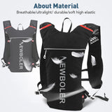 5L Ultra Lightweight Running Backpack Running Trail Hydration Vest Pack Marathon Running Bike Rucksack bag 500ml 2L Soft Flask