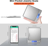 USB LCD Digital Jewelry 0.01g Mini Scale Smart Precision Electronic Pocket Portable Kitchen Food Scale Gram Weight Balance Scale