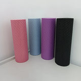 Premium Hexagon Pattern Yoga Roller – EVA Foam Massage Stick for Pilates & Home Workouts 29.5cm Length