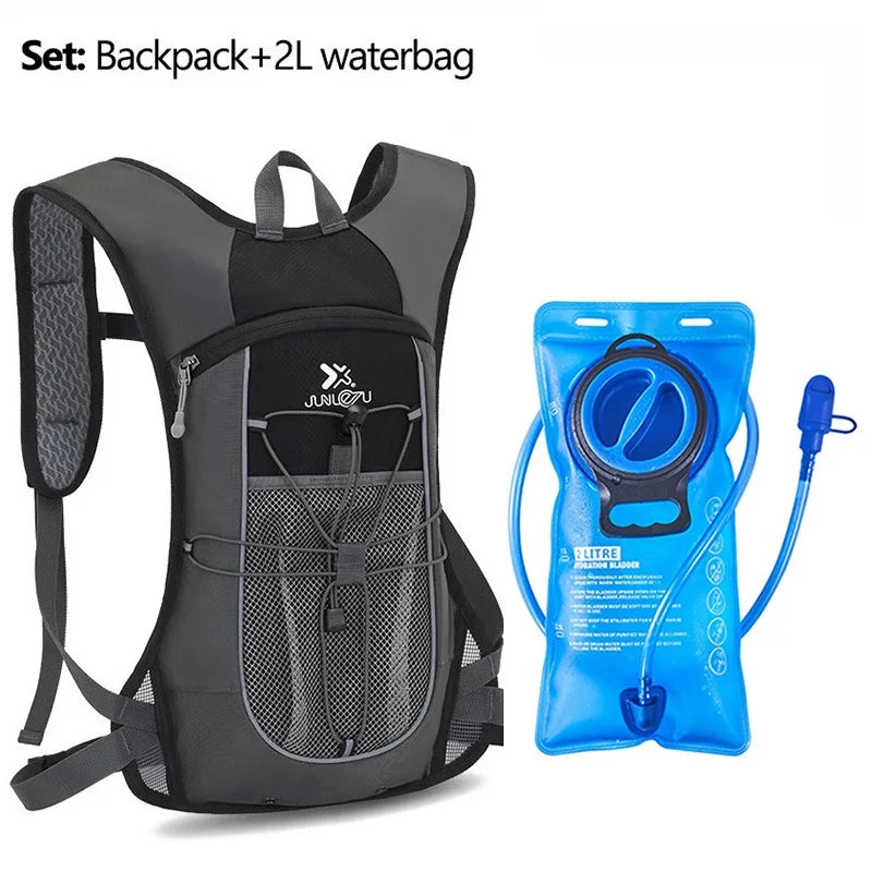 Sports Backpack Water Bag Set 2Liters Outdoor Hiking Waterbag Rucksack Cycling Water Bladder Knapsack Refill Hydration Bag Pack