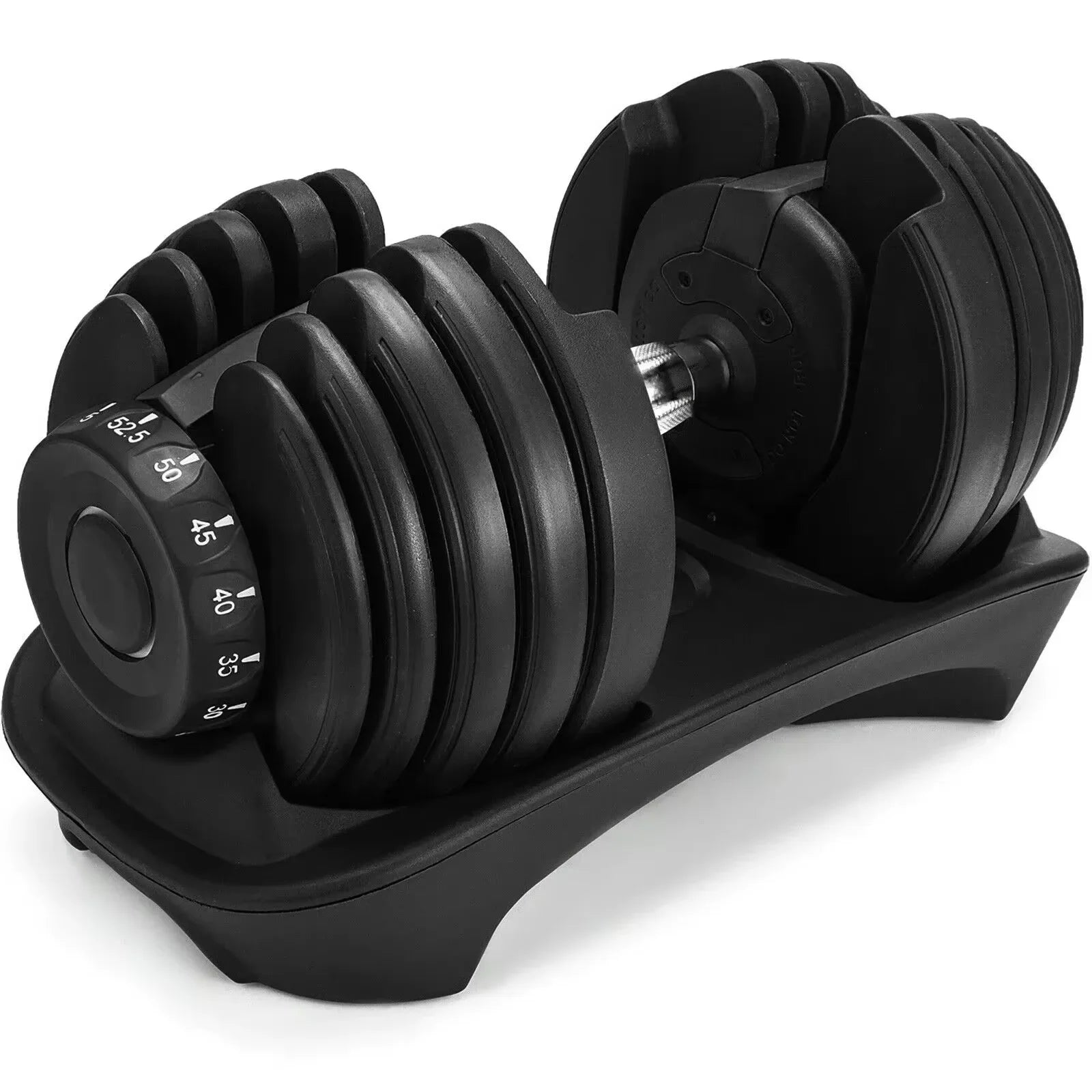 SIHAO Quick Adjust Fitness Dumbbell, 24/40KG (52.5/90LBS) Dual Weight Options, Labor-saving Quick-change Design, Heavy-duty Gym Gear for Arm Muscle Building, Home Workout and Professional Fitness Training