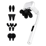 6-Heads Handhel Fascia Gun Electric Deep Tissue High Frequency Vibration Massage for Arms Back Legs Full Body masajeador