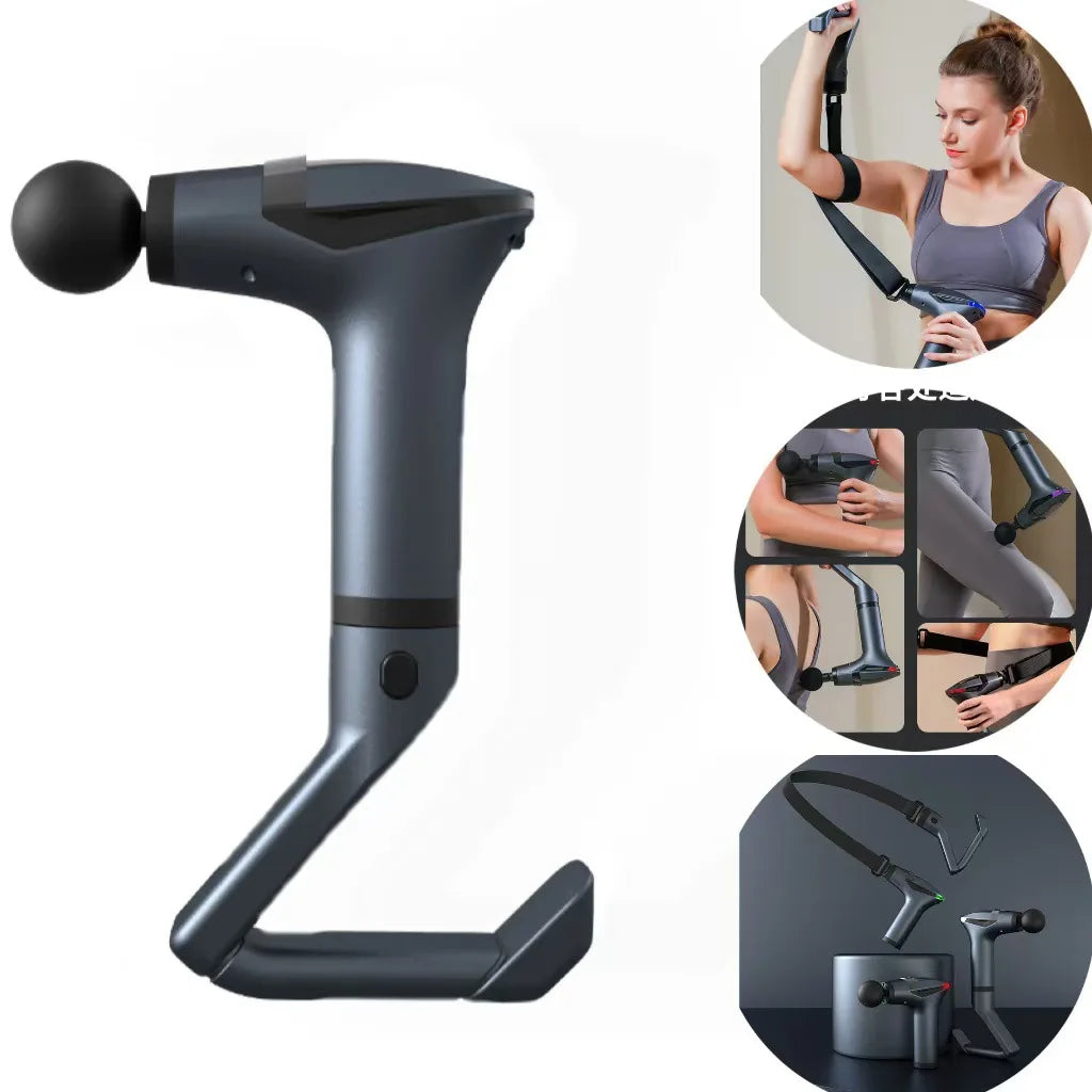 Hot Selling Multifunctional Muscle Relaxation Long-handle Massage Gun Remission Deep Tissue Percussion Body Electric Massage Gun