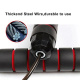 Professional Weighted Jump Rope for Training, Adjustable Length Skipping Rope with Durable Cable for Boxing Gym Home Workout