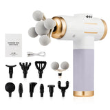 11 IN 1 Powerful Electric Massage Gun 99 Levels Adjustable High-Frequency Vibration Fascia Gun for Sports Body Massage