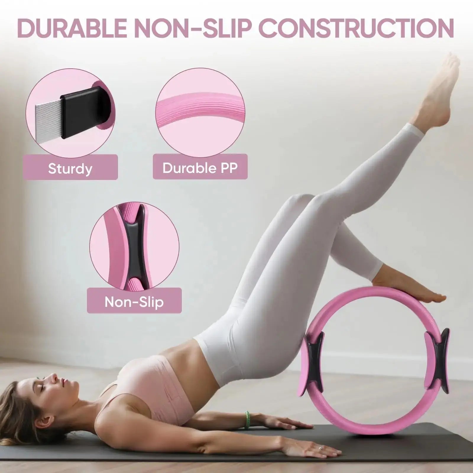 NEW Pilates Ball And Ring Set Pilates Fitness Ring Resistance Band Exercise Workout Fitness Equipment