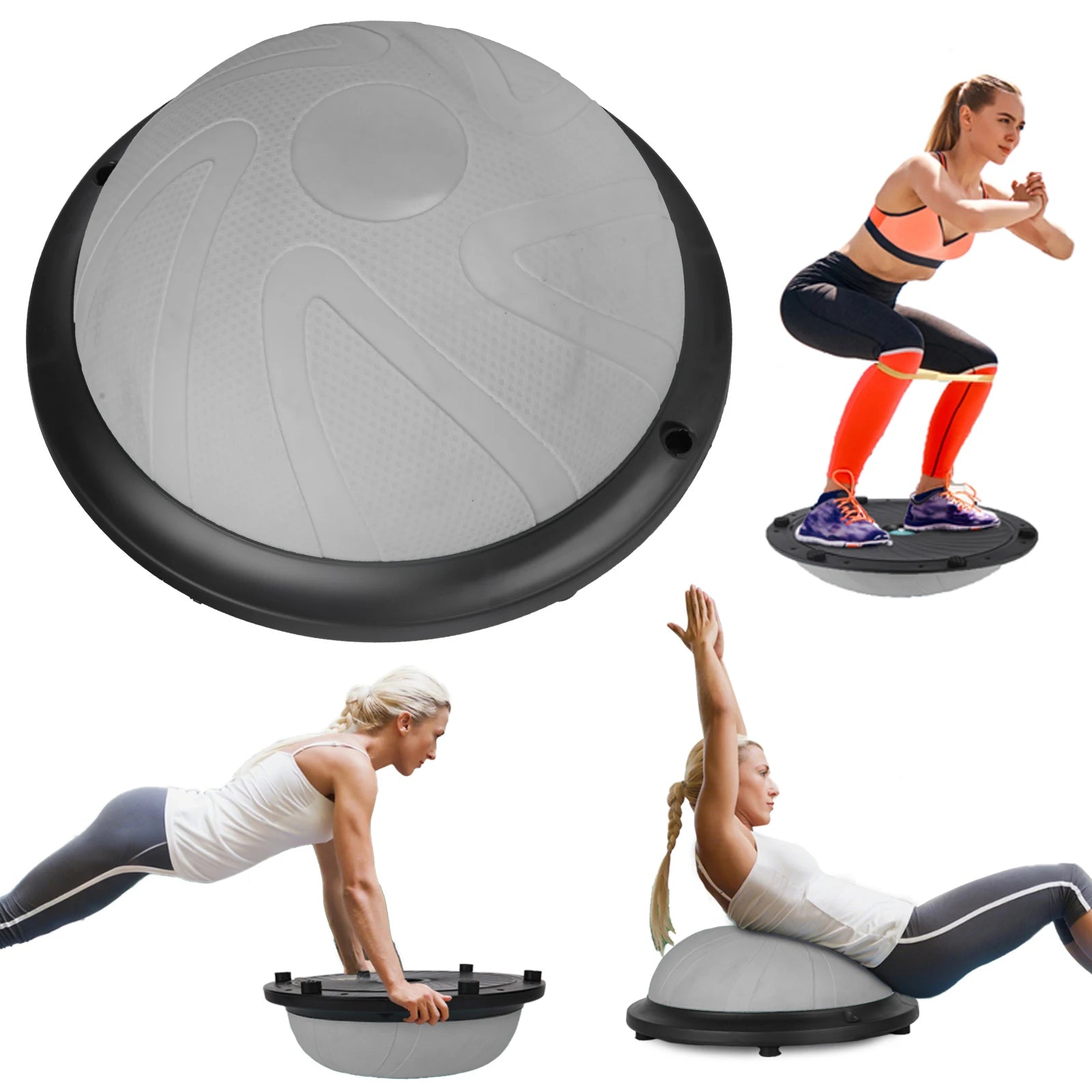 Yoga Ball Wave Speed Ball Half Round Yoga Ball Balance Ball Fitness Gymnastics Core Balance Indoor Training Balance Board