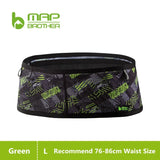 MAP BROTHER Waist Belt Bag Invisible Elastic Running Belt Multi-Function Fanny Pack Waterproof Close-Fitting Marathon Waist Bag