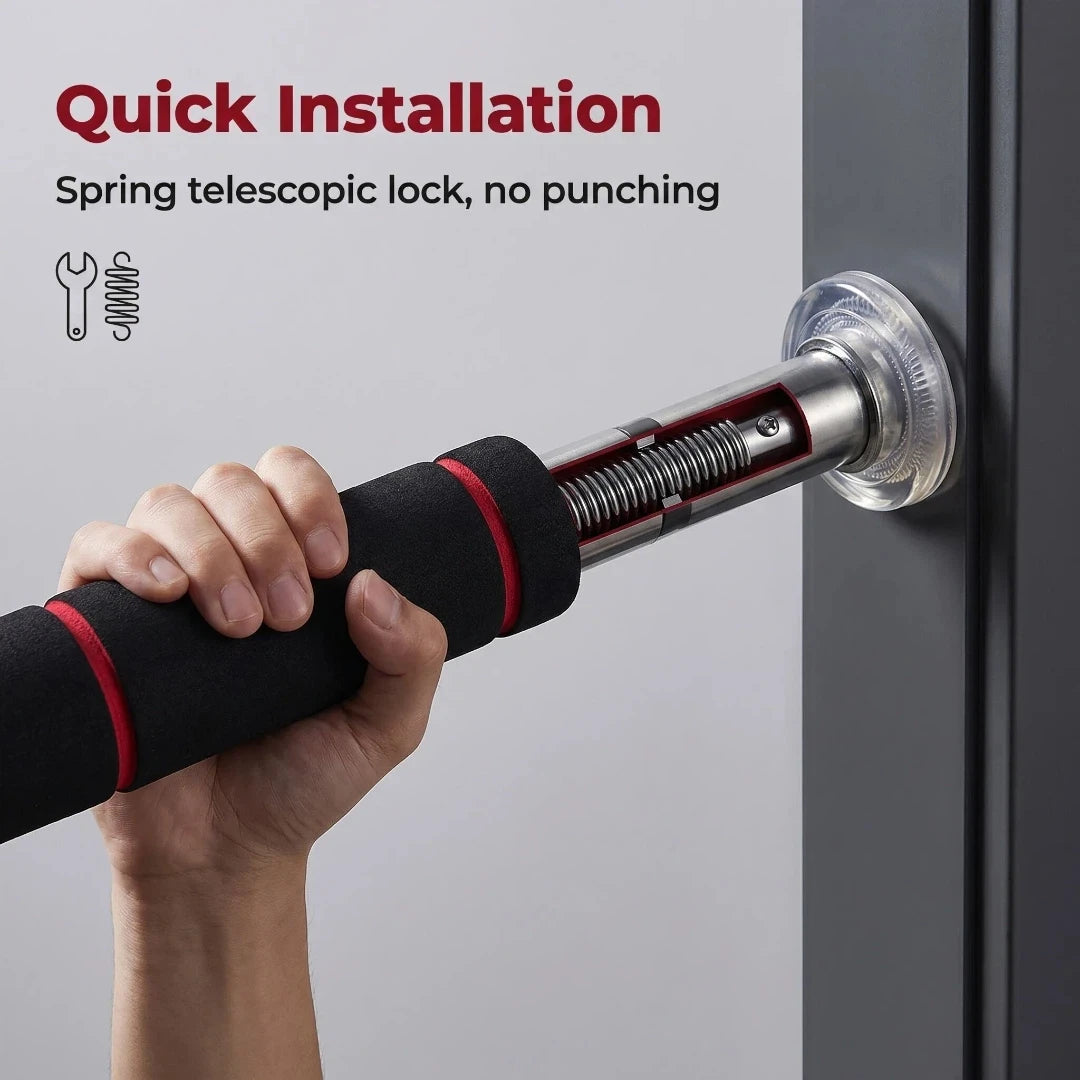 Home Fitness Horizontal Bar Pull-Up Device, a Special Fitness Equipment Designed for Fitness, with Adjustable Length Ranging from 60cm to 100cm Inches, Suitable for Individuals Performing Strength Training to Strengthen Their