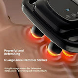 6 Heads Massage Gun Digital Display Professional Deep Tissue Muscle Massager Full Body Relief Soreness Relaxation Fascia Gun