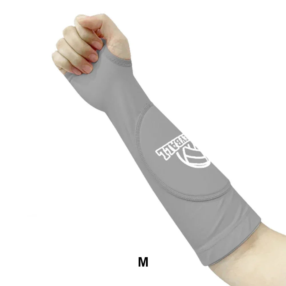 1 Pair Women Armband Cuff Breathable Compression Basketball Volleyball Elastic Breathable Arm Warmers Protector Sleeves