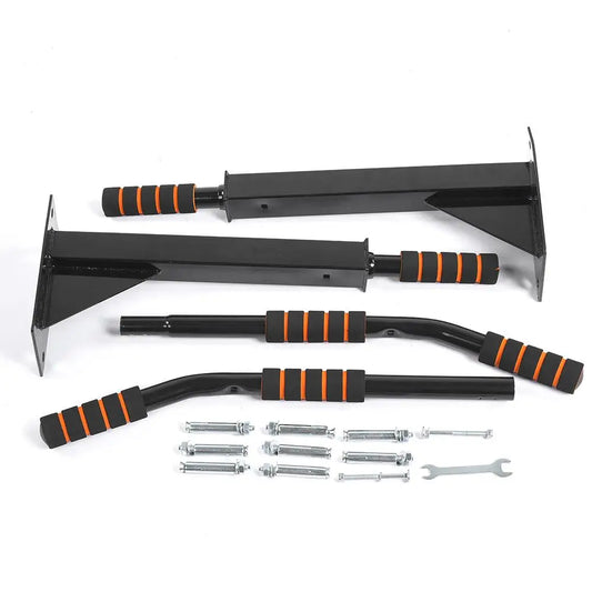 Wall Pull Up Bar Pull Up Bar Wall Mount Pull Up Bar Chin Up Body Bulding Exercise Fitness Gym Home with 6 Foam Handles