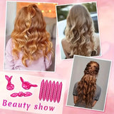 Flexible No Heat Hair Curlers: Night Sleep Foam Overnight Sleeping Hair Rollers for Women-DIY Sponge Hair Styling Rollers Tools