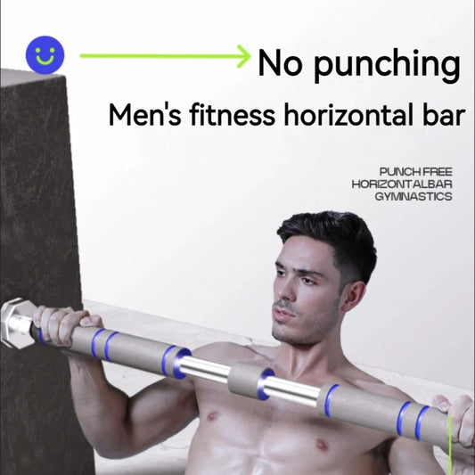 Heavy Duty Telescopic Pull Up Bar Doorway Mounted Adjustable Non-Slip Chin-Up for Home Gym Strength Training Men Women Fitness