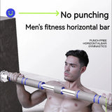 Heavy Duty Telescopic Pull Up Bar Doorway Mounted Adjustable Non-Slip Chin-Up for Home Gym Strength Training Men Women Fitness