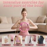 Pilates 11-Piece Set, Includes 13inch Magic Rings, Pilates Ring Ball Set (with 5 Resistance Bands), Yoga Block, Resistance Bands, Convenient Home Fitness Set