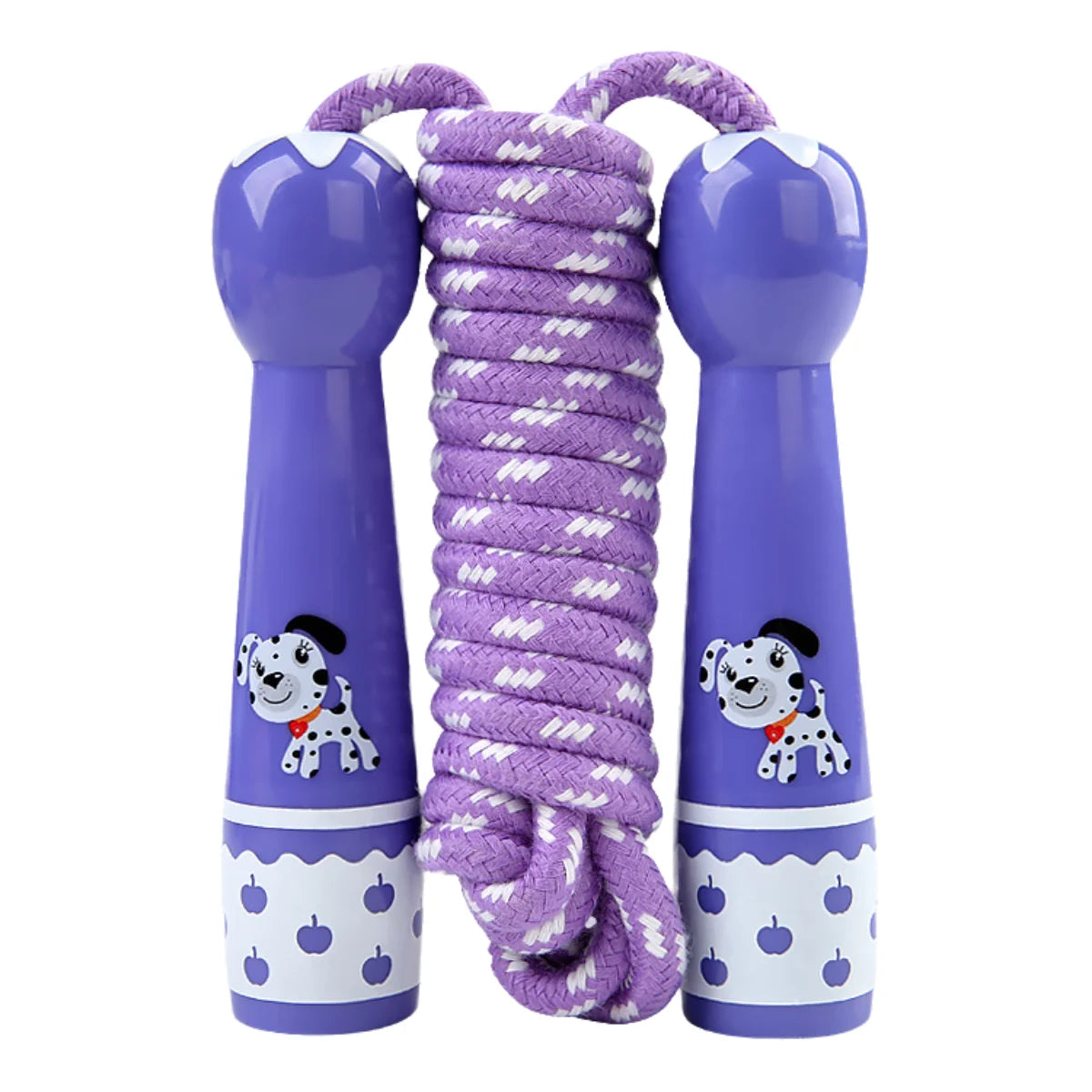 Toddler Jump Rope Wear Resistant Cotton Cord Length Adjustable Soft Skipping Rope With Smooth Handles For Kids Boys Girls